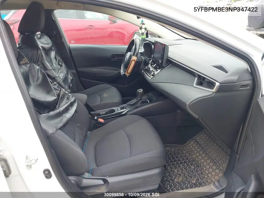 2022 TOYOTA COROLLA VIN 5YFBPMBE3NP347422 — фото 5