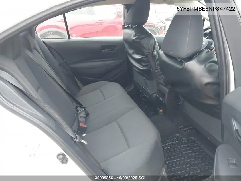 2022 TOYOTA COROLLA VIN 5YFBPMBE3NP347422 — фото 8