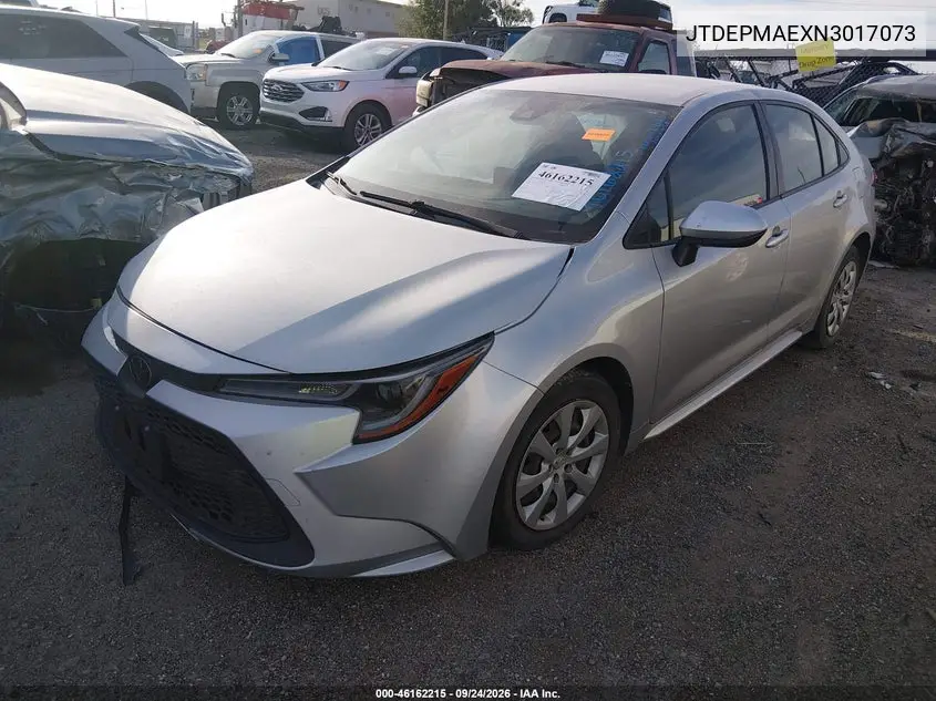 2022 TOYOTA COROLLA VIN JTDEPMAEXN3017073 — фото 2