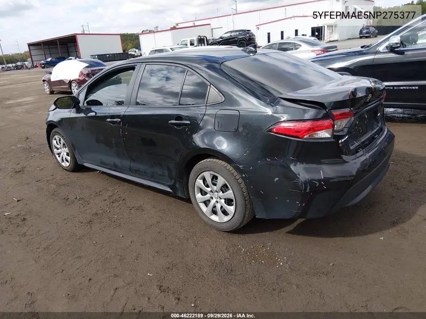 2022 TOYOTA COROLLA VIN 5YFEPMAE5NP275377 — фото 3