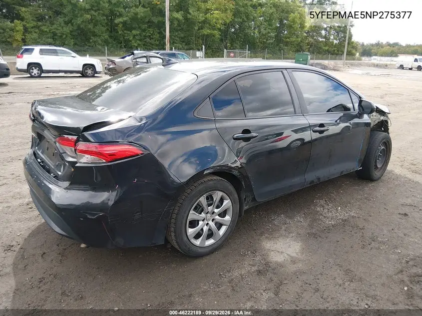 2022 TOYOTA COROLLA VIN 5YFEPMAE5NP275377 — фото 4
