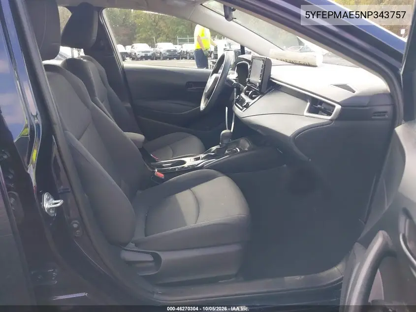 2022 TOYOTA COROLLA VIN 5YFEPMAE5NP343757 — фото 5