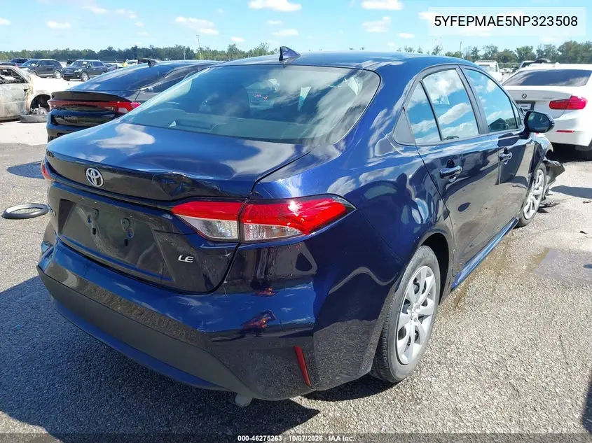 2022 TOYOTA COROLLA VIN 5YFEPMAE5NP323508 — фото 4