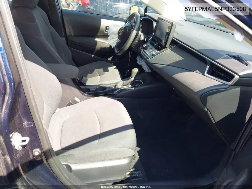 2022 TOYOTA COROLLA VIN 5YFEPMAE5NP323508 — фото 5