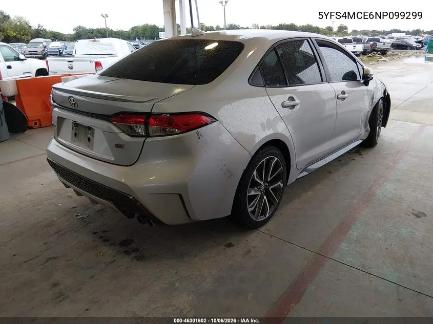 2022 TOYOTA COROLLA VIN 5YFS4MCE6NP099299 — фото 4