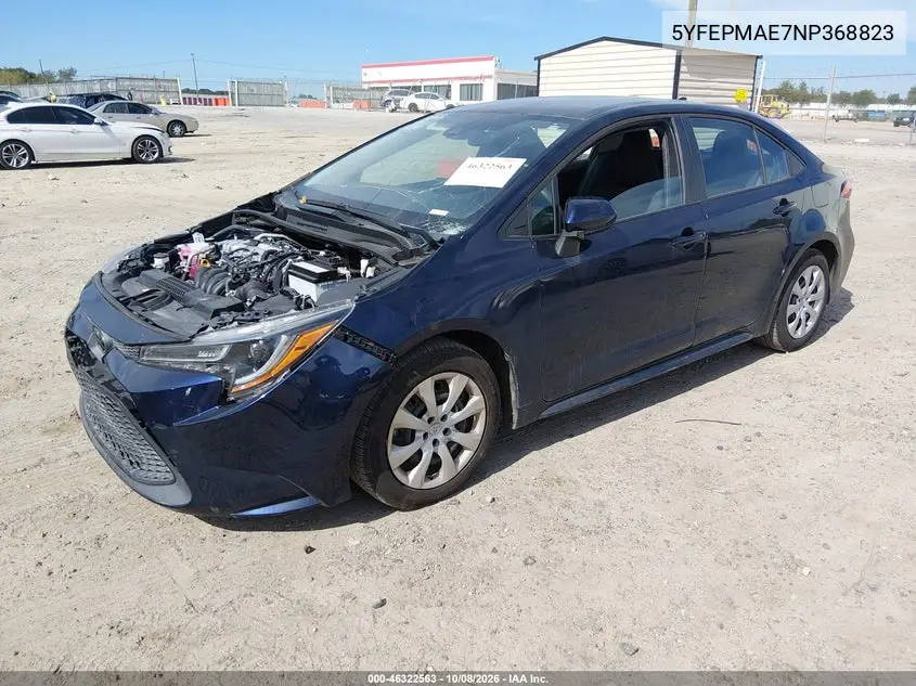 2022 TOYOTA COROLLA VIN 5YFEPMAE7NP368823 — фото 2