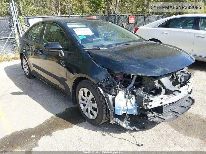 TOYOTA COROLLA 2022, VIN 5YFEPMAE6NP383085