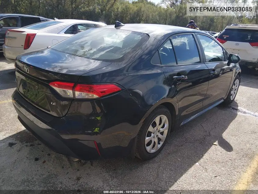 2022 TOYOTA COROLLA VIN 5YFEPMAE6NP383085 — фото 4