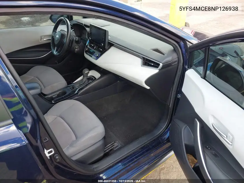 2022 TOYOTA COROLLA VIN 5YFS4MCE8NP126938 — фото 5