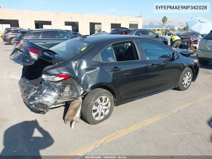 2022 TOYOTA COROLLA VIN 5YFEPMAE9NP342028 — фото 4