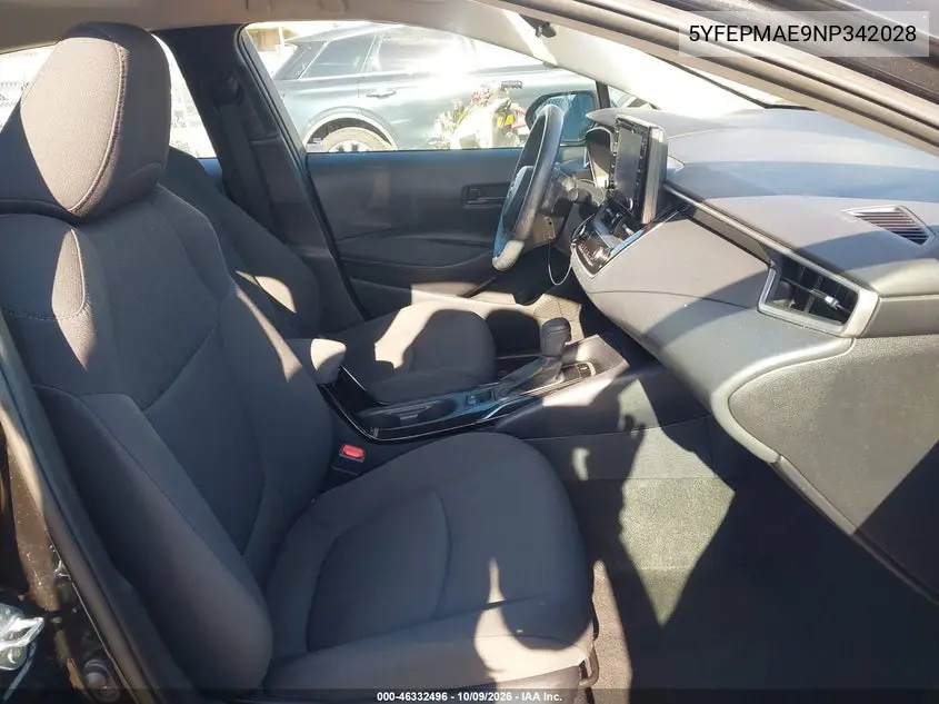 2022 TOYOTA COROLLA VIN 5YFEPMAE9NP342028 — фото 5