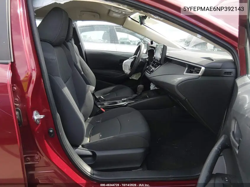 2022 TOYOTA COROLLA VIN 5YFEPMAE6NP392143 — фото 5