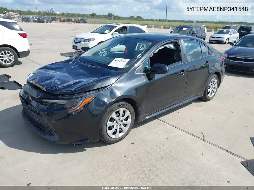 2022 TOYOTA COROLLA VIN 5YFEPMAE8NP341548 — фото 2