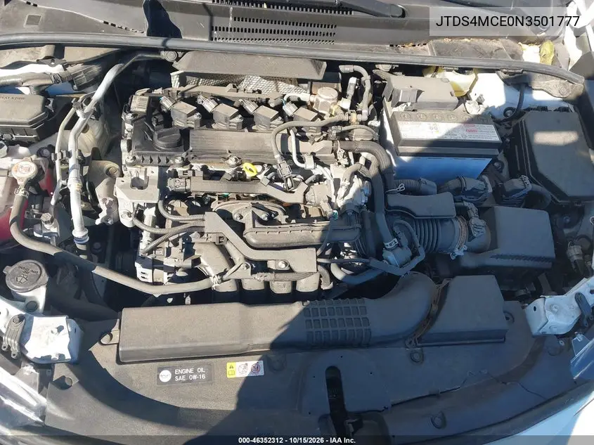2022 TOYOTA COROLLA VIN JTDS4MCE0N3501777 — фото 10