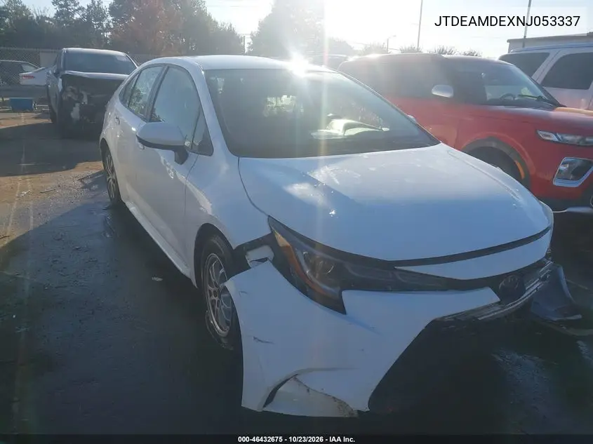 TOYOTA COROLLA 2022, VIN JTDEAMDEXNJ053337