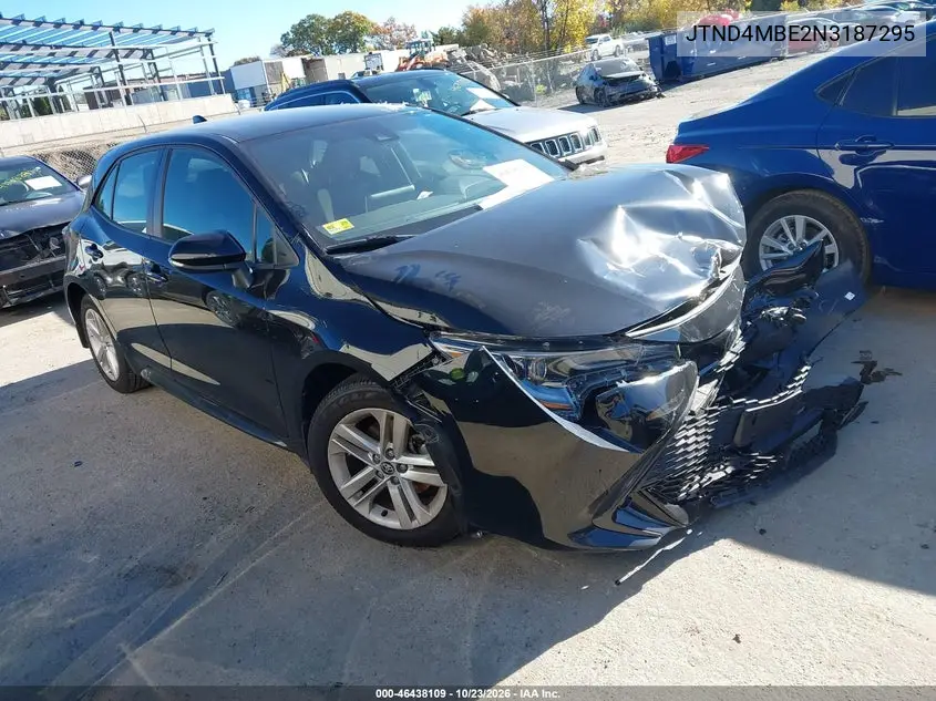 TOYOTA COROLLA 2022, VIN JTND4MBE2N3187295