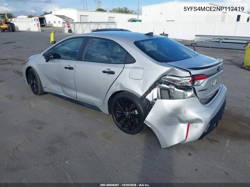 2022 TOYOTA COROLLA VIN 5YFS4MCE2NP112419 — фото 3
