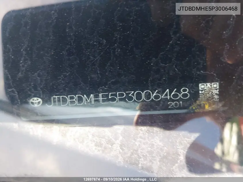2023 TOYOTA COROLLA VIN JTDBDMHE5P3006468 — фото 18