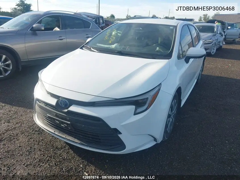 2023 TOYOTA COROLLA VIN JTDBDMHE5P3006468 — фото 2