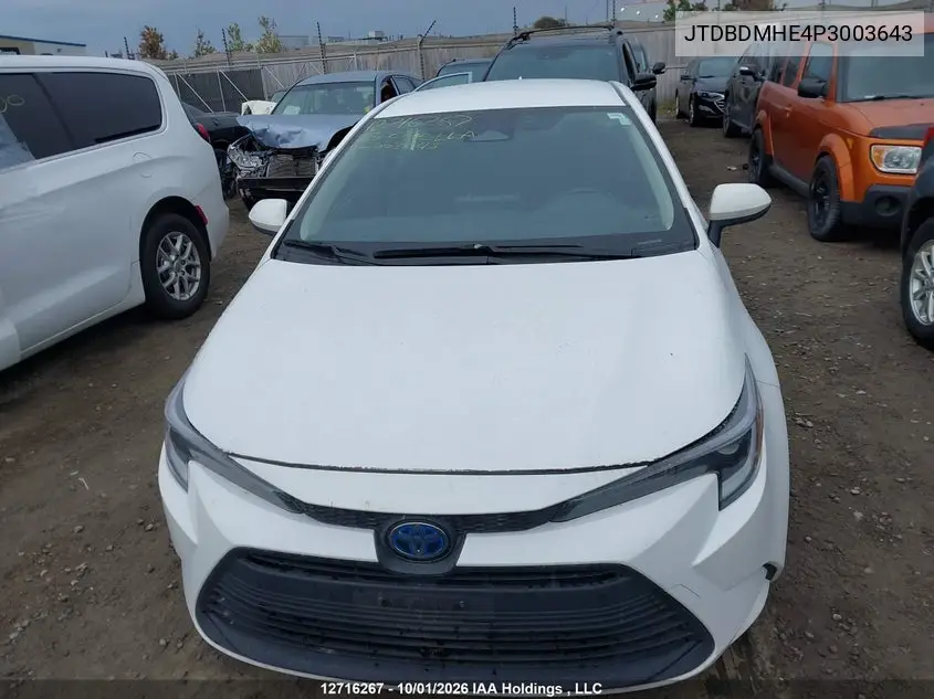 2023 TOYOTA COROLLA VIN JTDBDMHE4P3003643 — фото 12