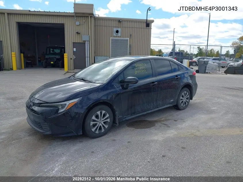 2023 TOYOTA COROLLA VIN JTDBDMHE4P3001343 — фото 2