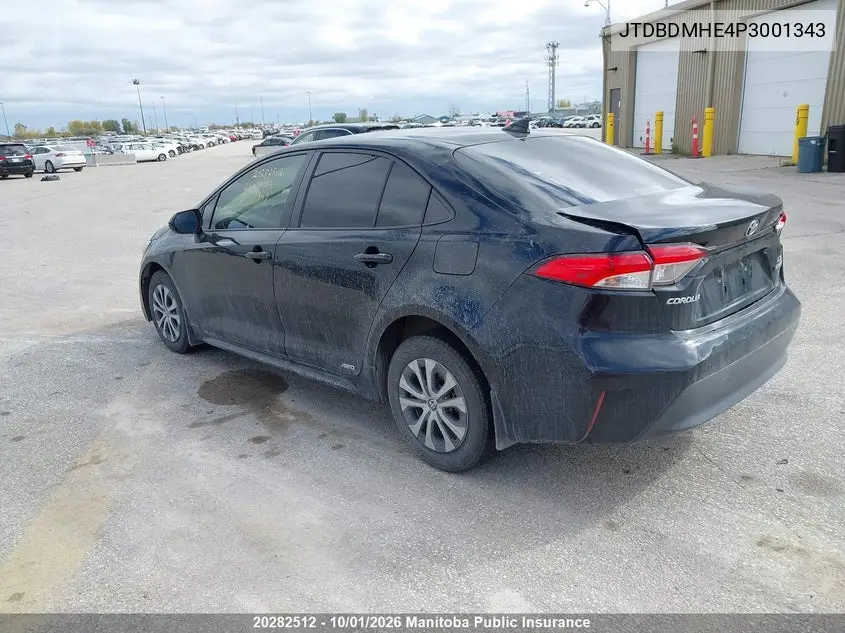 2023 TOYOTA COROLLA VIN JTDBDMHE4P3001343 — фото 3