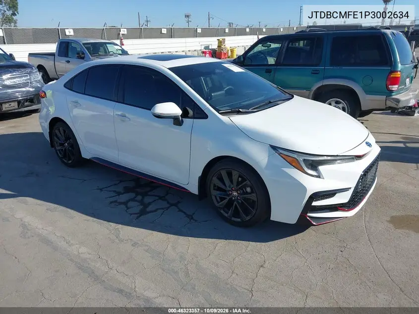 TOYOTA COROLLA 2023, VIN JTDBCMFE1P3002634