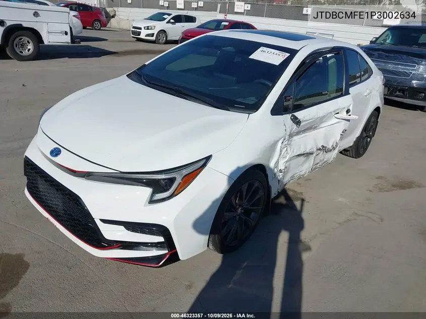 2023 TOYOTA COROLLA VIN JTDBCMFE1P3002634 — фото 2