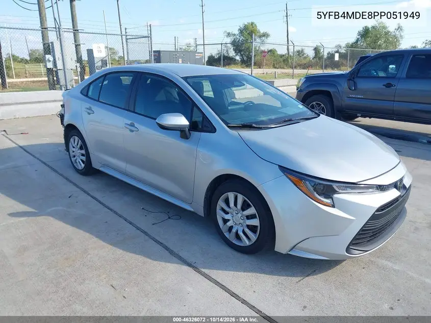 TOYOTA COROLLA 2023, VIN 5YFB4MDE8PP051949