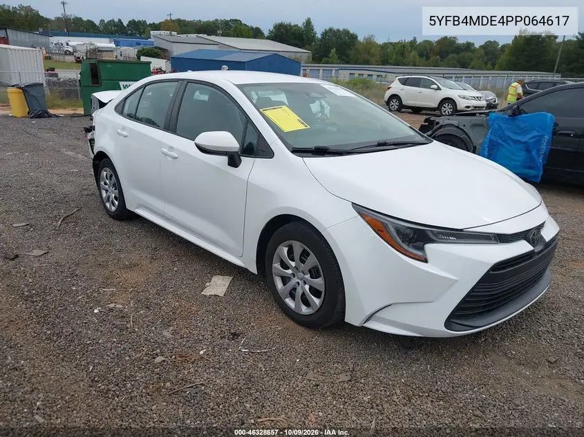 TOYOTA COROLLA 2023, VIN 5YFB4MDE4PP064617