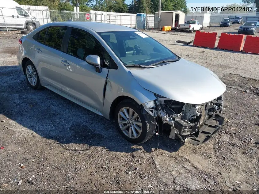 TOYOTA COROLLA 2023, VIN 5YFB4MDE6PP042487
