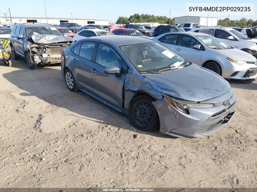 TOYOTA COROLLA 2023, VIN 5YFB4MDE2PP029235