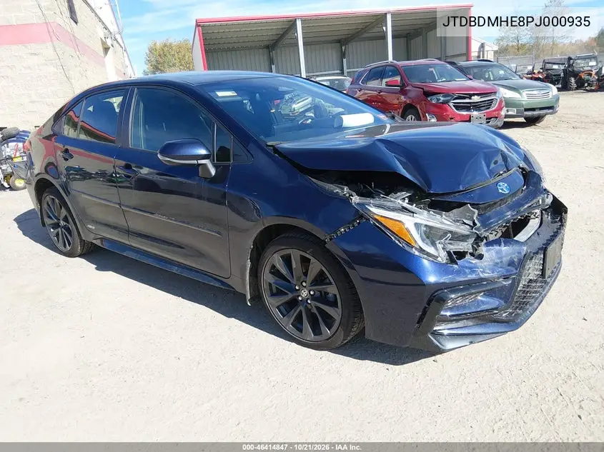 TOYOTA COROLLA 2023, VIN JTDBDMHE8PJ000935