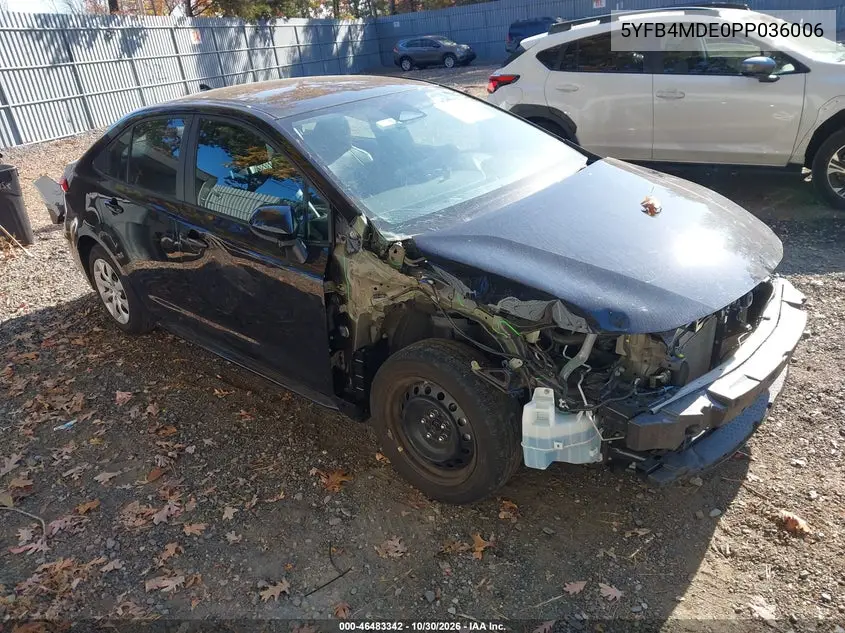 TOYOTA COROLLA 2023, VIN 5YFB4MDE0PP036006