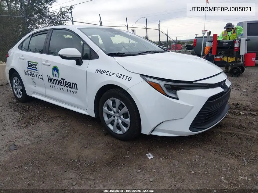 TOYOTA COROLLA 2023, VIN JTDBCMFE0PJ005021