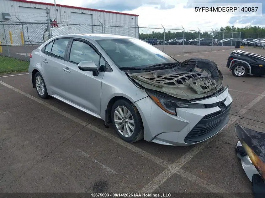 TOYOTA COROLLA 2024, VIN 5YFB4MDE5RP140087