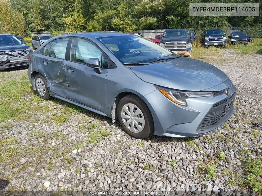TOYOTA COROLLA 2024, VIN 5YFB4MDE3RP114605