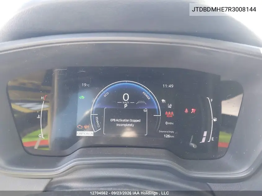 2024 TOYOTA COROLLA VIN JTDBDMHE7R3008144 — фото 7