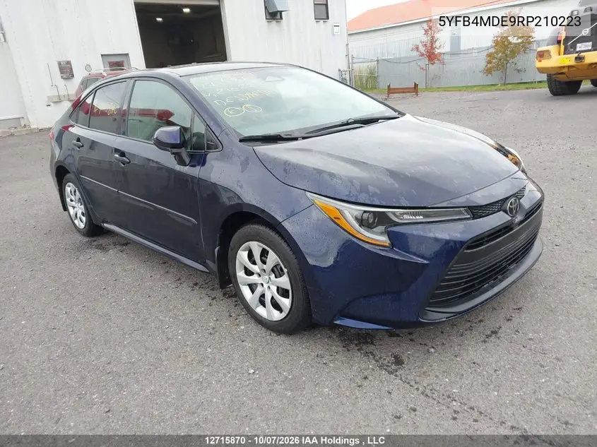 TOYOTA COROLLA 2024, VIN 5YFB4MDE9RP210223