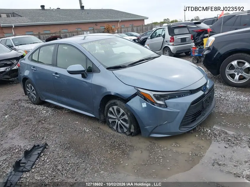 TOYOTA COROLLA 2024, VIN JTDBCMFE8RJ023592