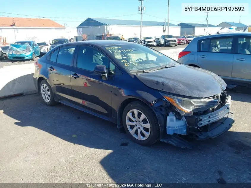 TOYOTA COROLLA 2024, VIN 5YFB4MDE6RP197592