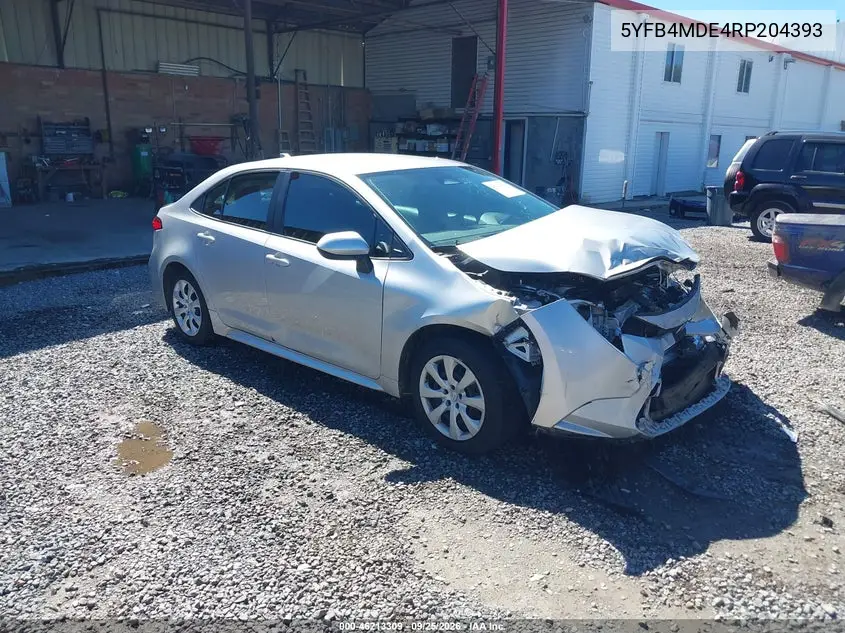 TOYOTA COROLLA 2024, VIN 5YFB4MDE4RP204393