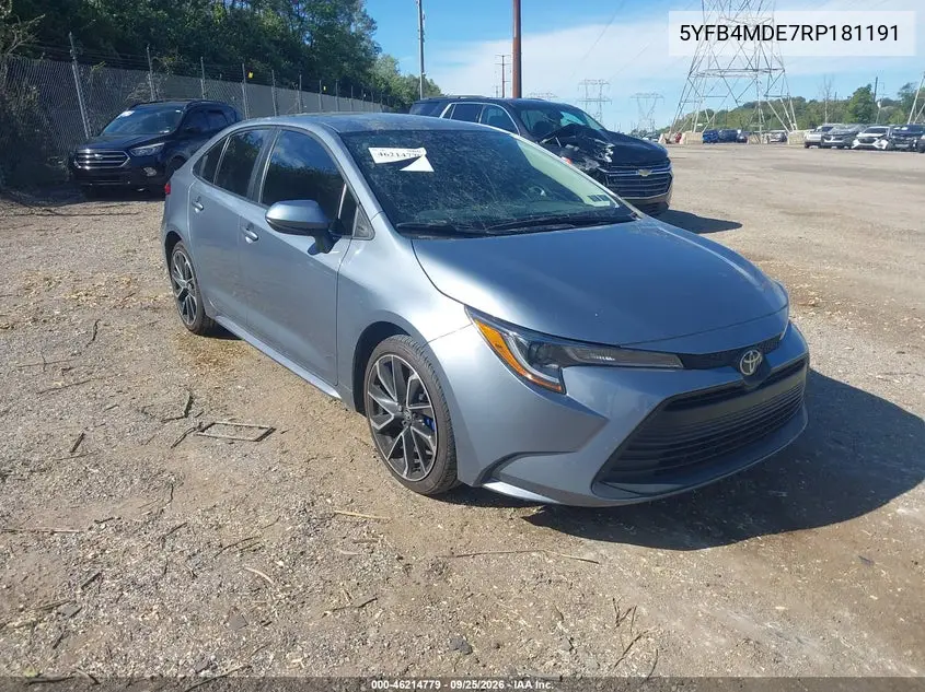 TOYOTA COROLLA 2024, VIN 5YFB4MDE7RP181191