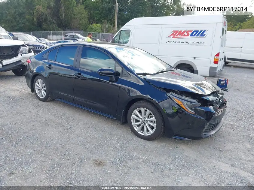 TOYOTA COROLLA 2024, VIN 5YFB4MDE6RP117014