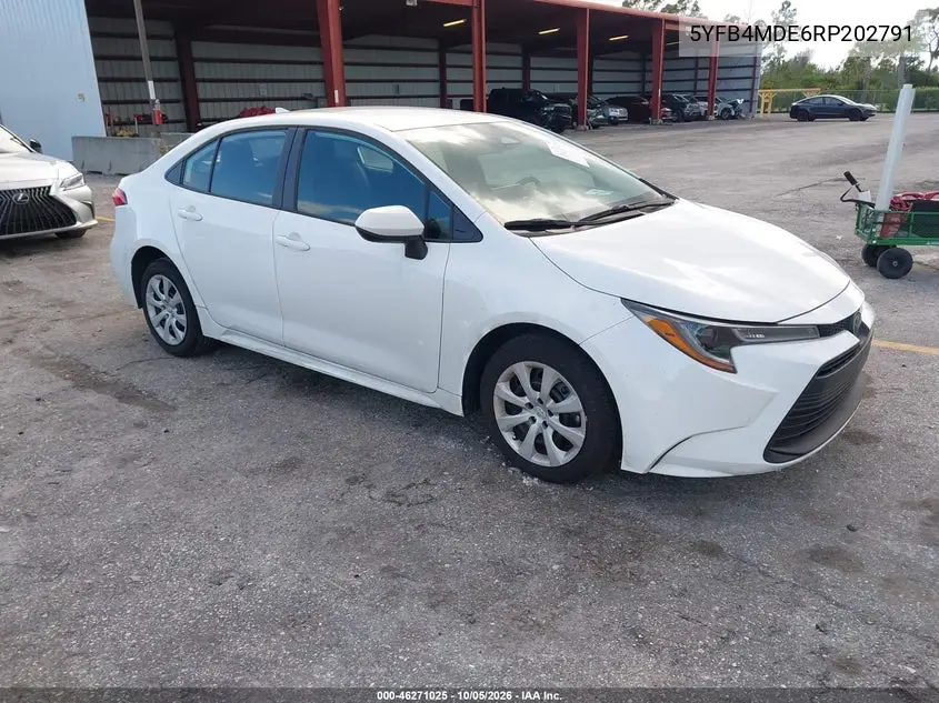 TOYOTA COROLLA 2024, VIN 5YFB4MDE6RP202791