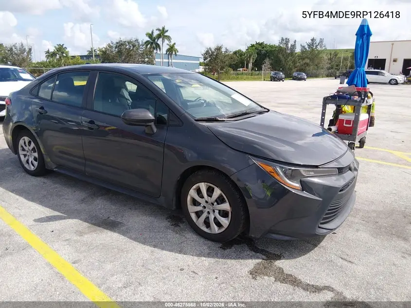 TOYOTA COROLLA 2024, VIN 5YFB4MDE9RP126418