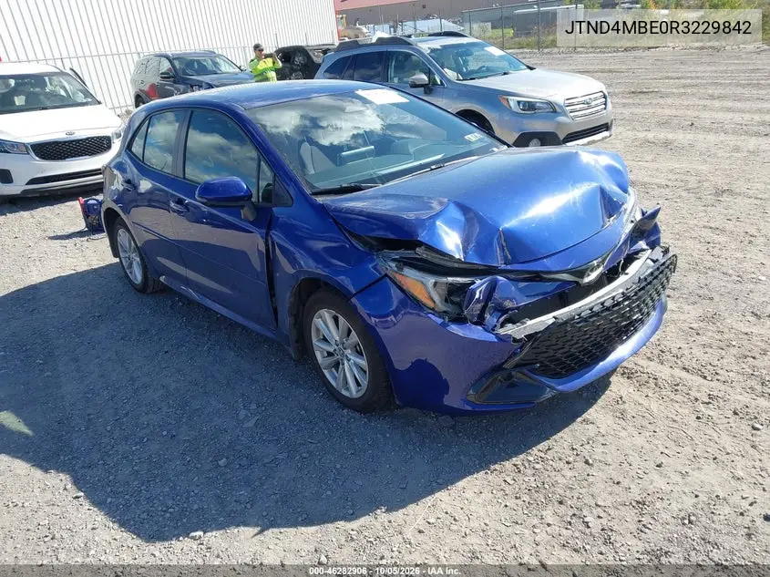 TOYOTA COROLLA 2024, VIN JTND4MBE0R3229842