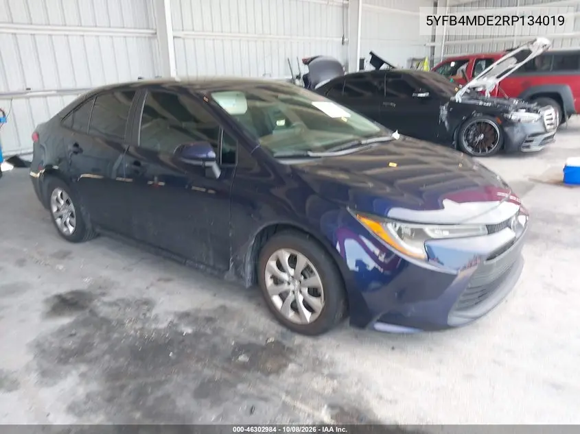 TOYOTA COROLLA 2024, VIN 5YFB4MDE2RP134019