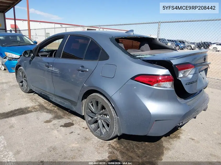 2024 TOYOTA COROLLA VIN 5YFS4MCE9RP208442 — фото 3