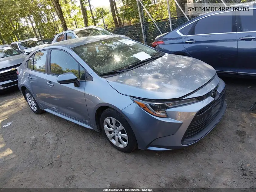 TOYOTA COROLLA 2024, VIN 5YFB4MDE4RP109705